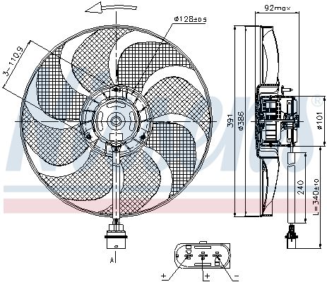 NISSENS Ventilators, Motora dzesēšanas sistēma 85690