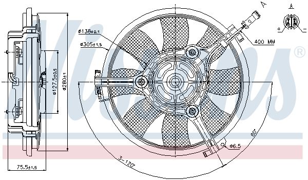 NISSENS Ventilators, Motora dzesēšanas sistēma 85691
