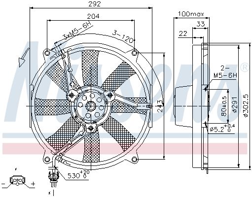 NISSENS Ventilators, Motora dzesēšanas sistēma 85702