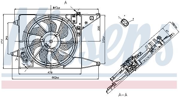 NISSENS Ventilators, Motora dzesēšanas sistēma 85710