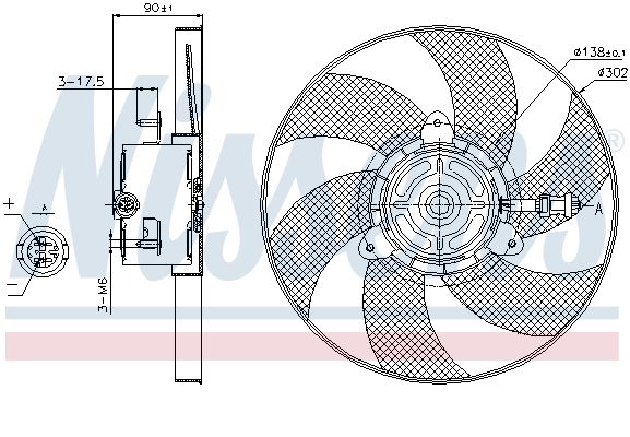 NISSENS Ventilators, Motora dzesēšanas sistēma 85719