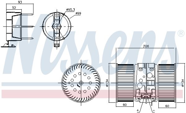 NISSENS Salona ventilators 87356