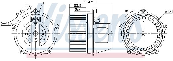 NISSENS Salona ventilators 87444