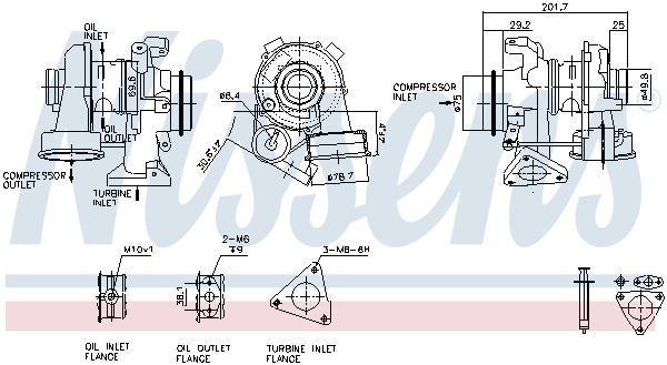 NISSENS Kompresors, Turbopūte 93081