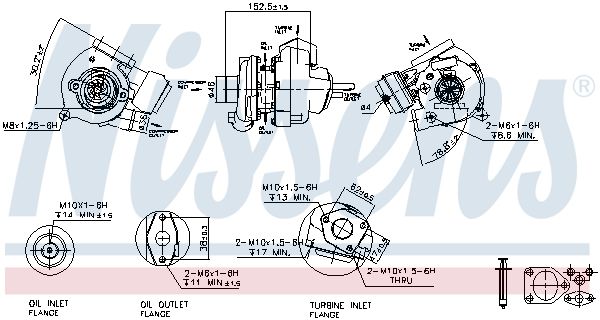 NISSENS Kompresors, Turbopūte 93107