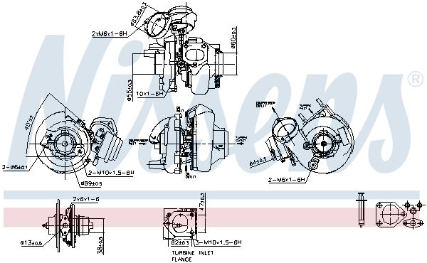 NISSENS Kompresors, Turbopūte 93144