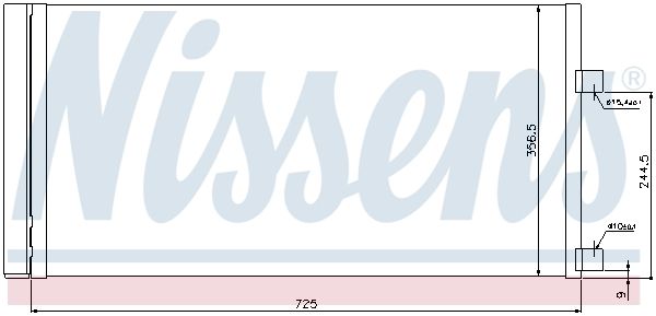 NISSENS Kondensators, Gaisa kond. sistēma 940034