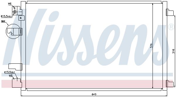 NISSENS Kondensators, Gaisa kond. sistēma 940041