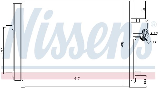 NISSENS Kondensators, Gaisa kond. sistēma 940043