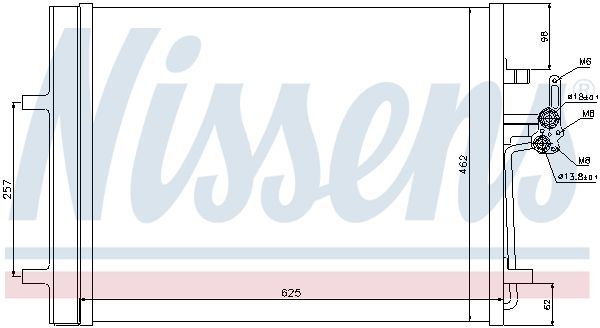 NISSENS Конденсатор, кондиционер 940088