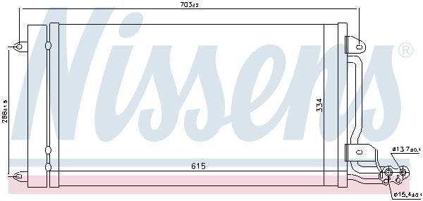 NISSENS Kondensators, Gaisa kond. sistēma 940093
