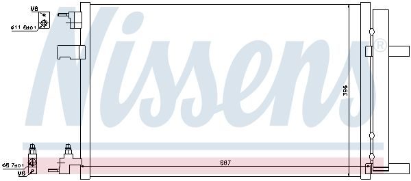 NISSENS Kondensators, Gaisa kond. sistēma 940135