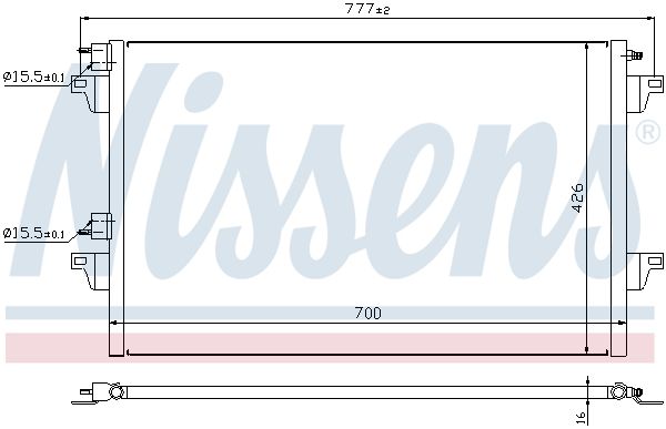 NISSENS Kondensators, Gaisa kond. sistēma 940153