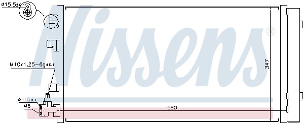 NISSENS Kondensators, Gaisa kond. sistēma 940160