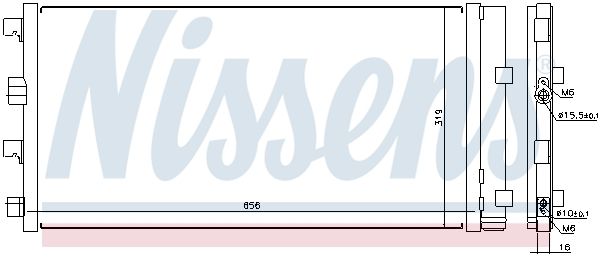 NISSENS Kondensators, Gaisa kond. sistēma 940161