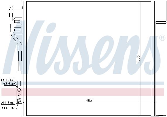 NISSENS Kondensators, Gaisa kond. sistēma 940185