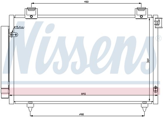 NISSENS Конденсатор, кондиционер 940199