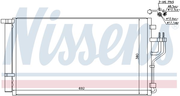 NISSENS Kondensators, Gaisa kond. sistēma 940351