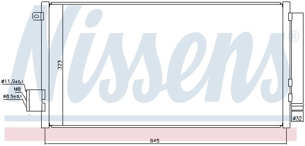 NISSENS Kondensators, Gaisa kond. sistēma 940395
