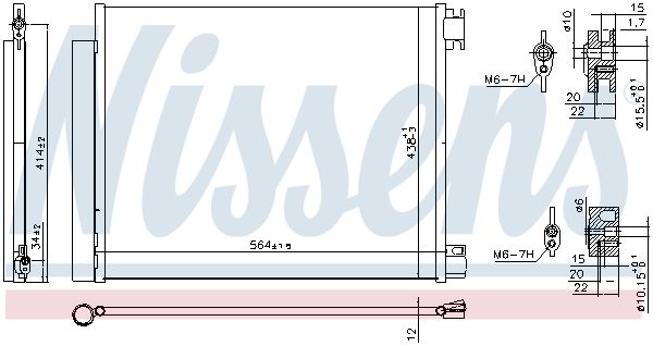 NISSENS Kondensators, Gaisa kond. sistēma 941060