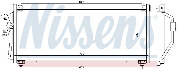 NISSENS Kondensators, Gaisa kond. sistēma 94368