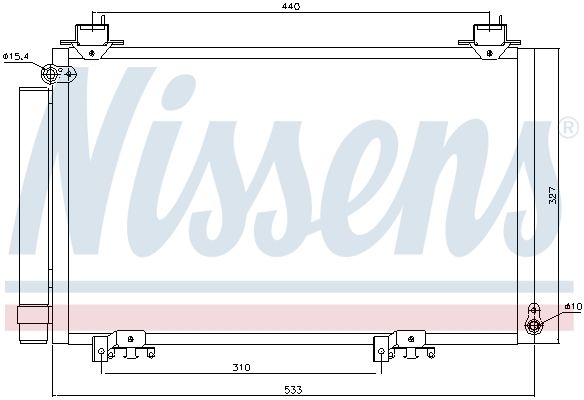 NISSENS Kondensators, Gaisa kond. sistēma 94516