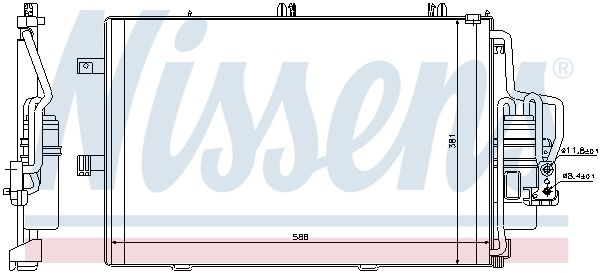 NISSENS Kondensators, Gaisa kond. sistēma 94546