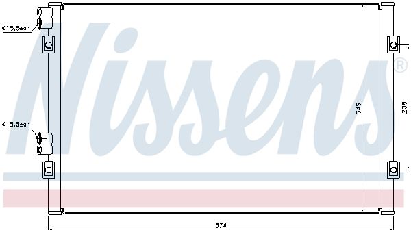 NISSENS Kondensators, Gaisa kond. sistēma 94555