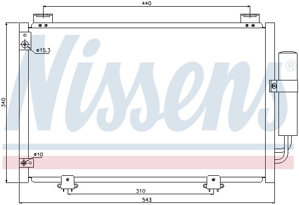 NISSENS Kondensators, Gaisa kond. sistēma 94581