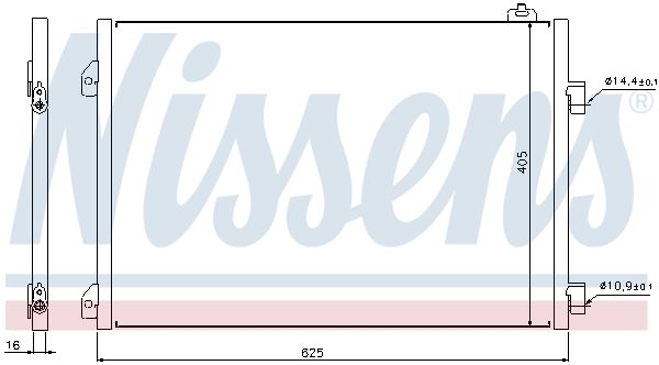 NISSENS Kondensators, Gaisa kond. sistēma 94668