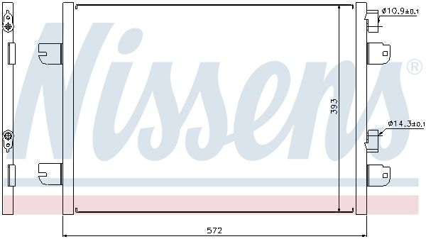 NISSENS Конденсатор, кондиционер 94673