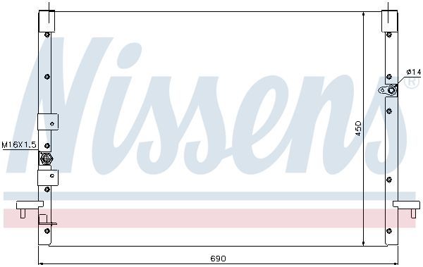 NISSENS Kondensators, Gaisa kond. sistēma 94685