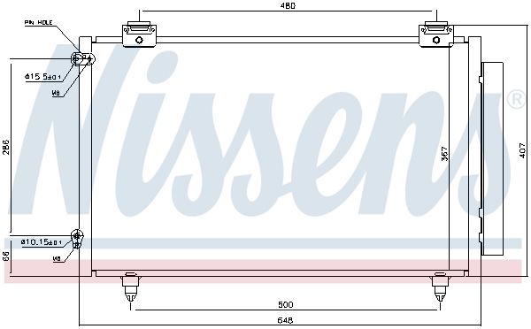NISSENS Kondensators, Gaisa kond. sistēma 94719
