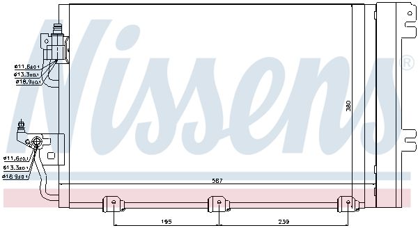 NISSENS Kondensators, Gaisa kond. sistēma 94767