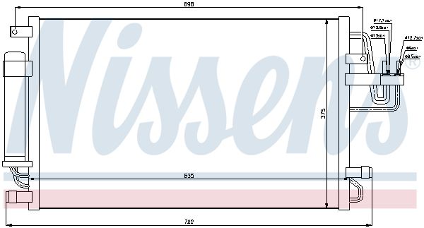 NISSENS Kondensators, Gaisa kond. sistēma 94801