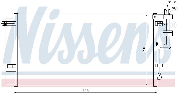 NISSENS Kondensators, Gaisa kond. sistēma 94993