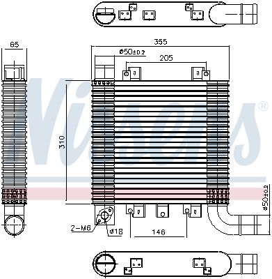 NISSENS Интеркулер 96366