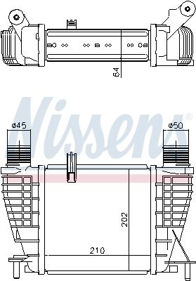 NISSENS Интеркулер 96396