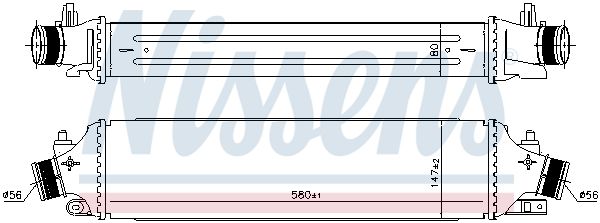 NISSENS Интеркулер 96406