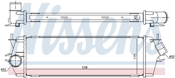 NISSENS Интеркулер 96583
