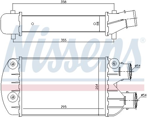 NISSENS Интеркулер 96701