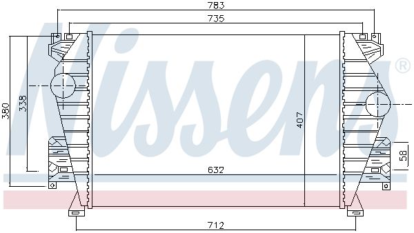 NISSENS Интеркулер 96734