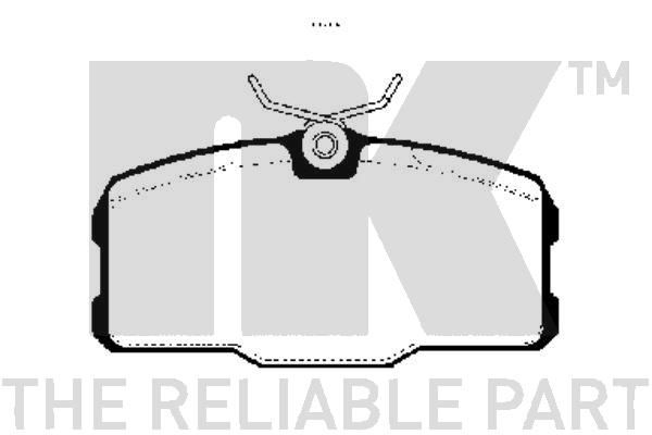 NK Комплект тормозных колодок, дисковый тормоз 223313