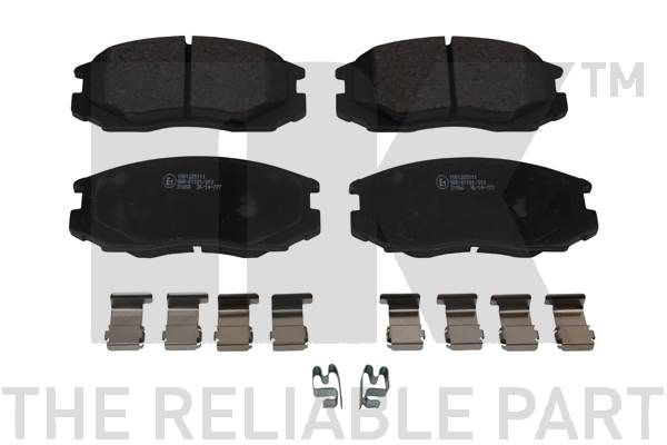 NK Комплект тормозных колодок, дисковый тормоз 225111
