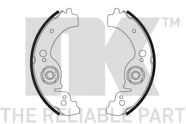 NK Комплект тормозных колодок 2723283