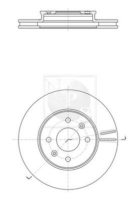 NPS Тормозной диск K330A31