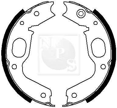NPS Комплект тормозных колодок M350I13