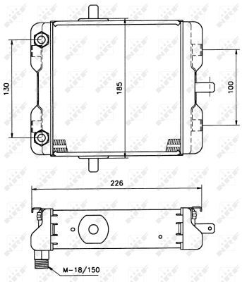 NRF Eļļas radiators, Motoreļļa 31053