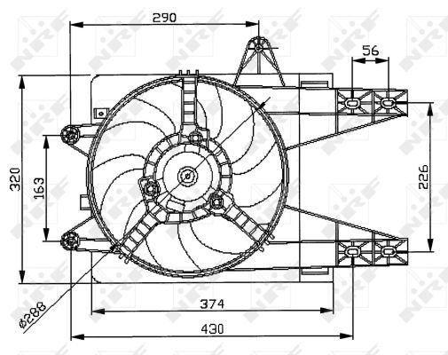 NRF Ventilators, Motora dzesēšanas sistēma 47038