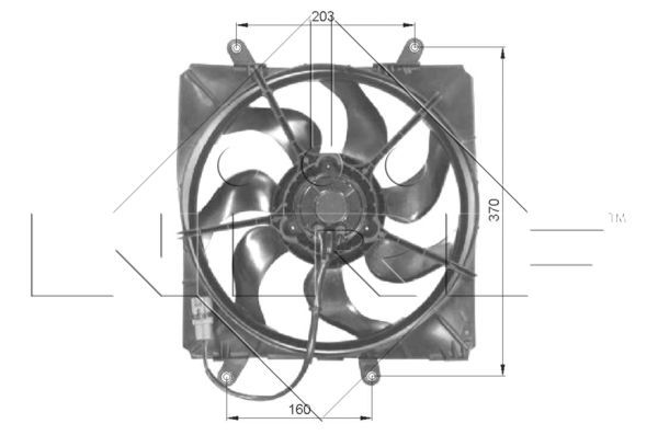 NRF Ventilators, Motora dzesēšanas sistēma 47054